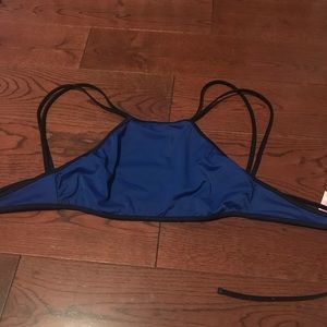 Victorias Secret pink royal blue halter bikini top